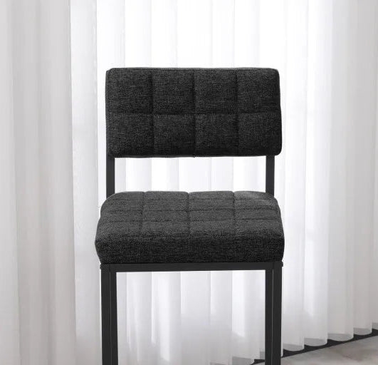 Σκαμπό για Πάσο Κουζίνας Σετ 2 τεμ Ύψος καθίσματος 66εκ Σκαμπό Μπαρ Υφασμα Κάθισμα Νησίδας Ανθρακί 225ALN1115