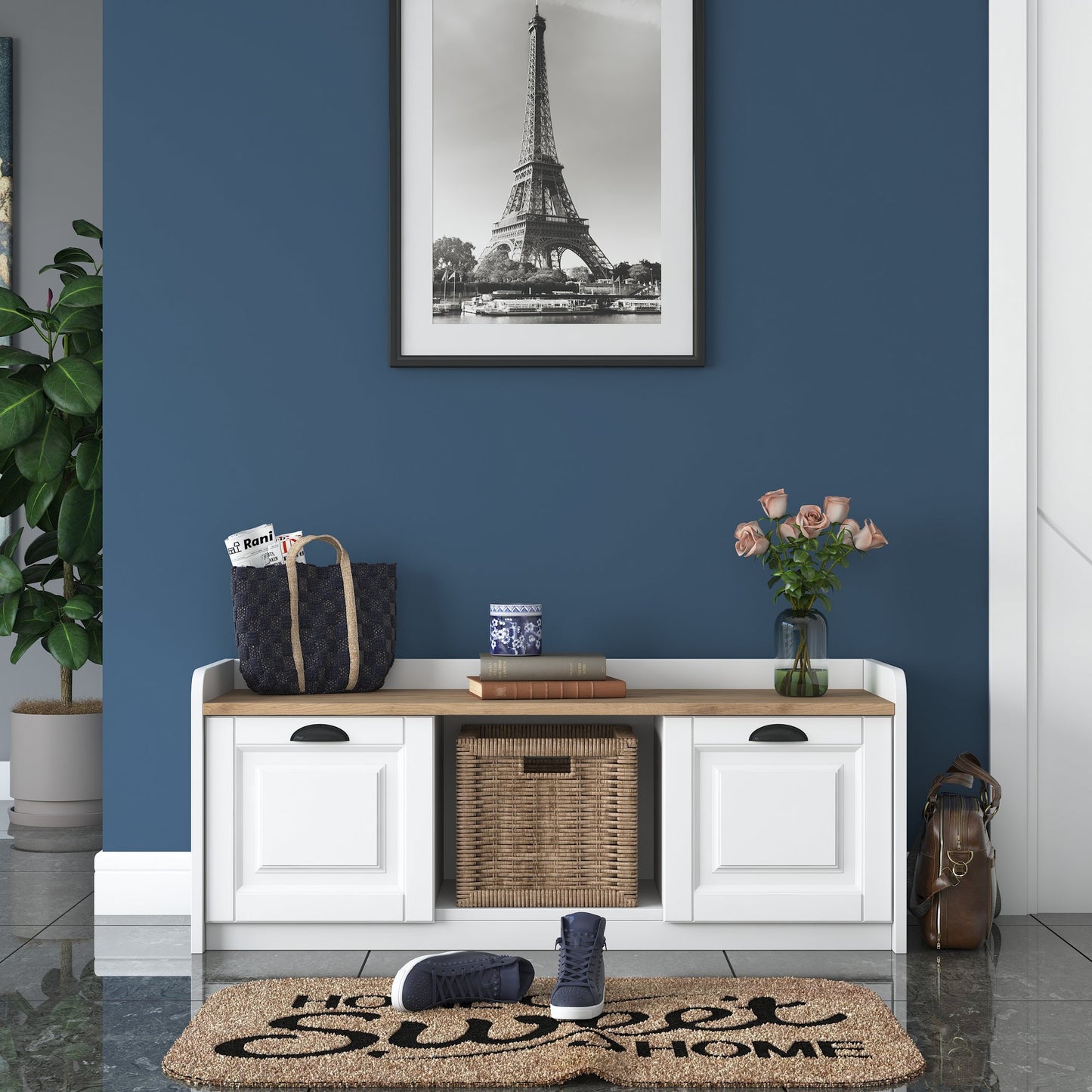 Παπουτσοθήκη Παγκάκι Έπιπλο Εισόδου Διαδρόμου Παπουτσοθήκες Χαμηλός Μπουφές 543WRN1101