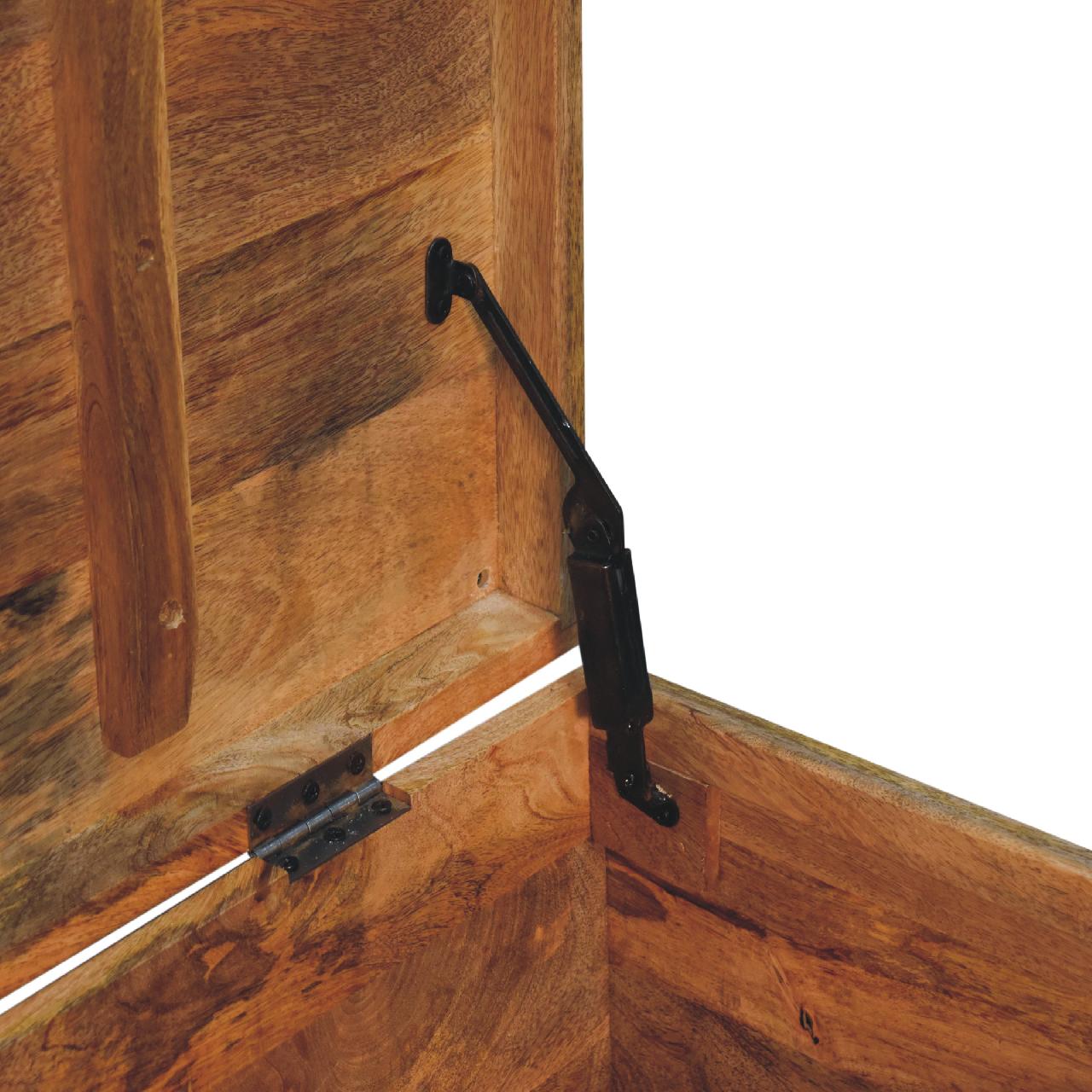 Παγκάκι Εισόδου Μπαούλο Αποθήκευσης Κρεβατοκάμαρας Μασίφ Ξύλο IN3583