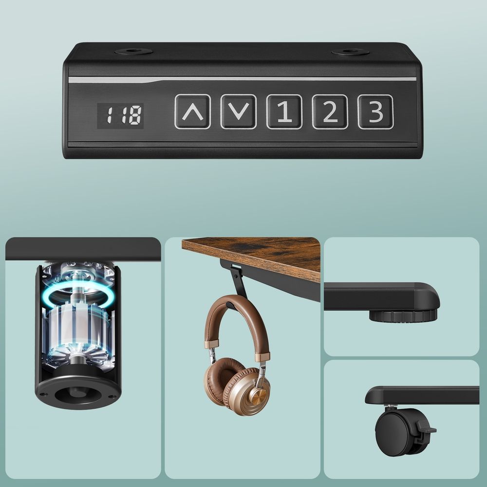 Μηχανισμός για Γραφείο Ρυθμιζόμενου Ύψους Ηλεκτρικό για Διάφορα Μεγέθη Χωρίς Τάβλα LSD-B35021B01