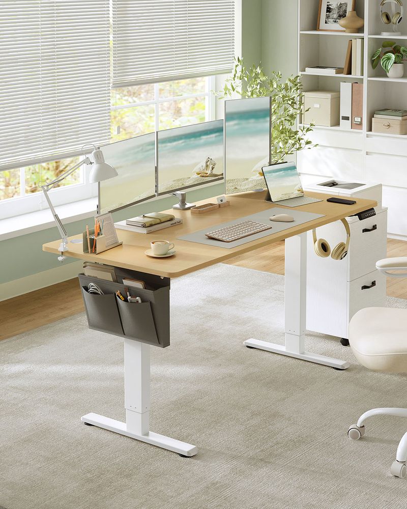Γραφείο Ρυθμιζόμενου Ύψους Ηλεκτρικό 70x160 εκ Διάφορα Χρώματα LS-D136W01
