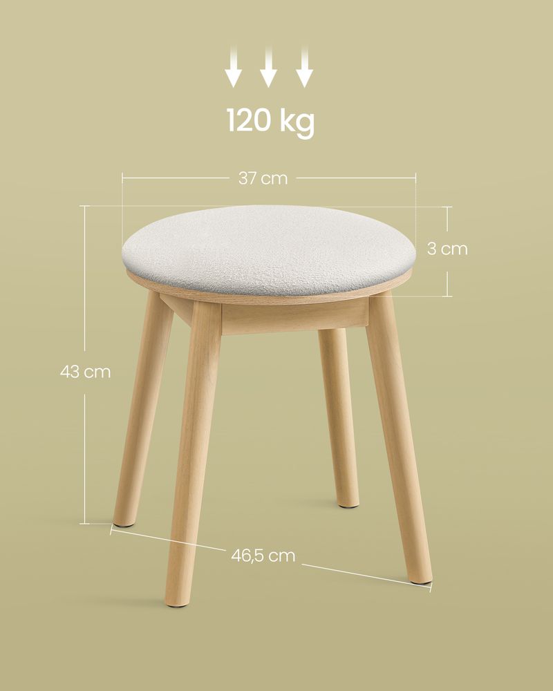 Τραπέζι Μπουντουάρ Μακιγιάζ Μεικαπ Τουαλέτας Κρεβατοκάμαρας Καθρέφτης Boho με Φωτισμό LED Ρυθμιζόμενη Φωτεινότητα RV-T007Y01