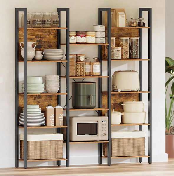 Μεγάλη Βιβλιοθήκη Ράφι για Σαλόνι Γραφείο 166x128x24 εκ LL-S157K01