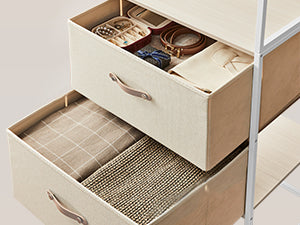 Ανοιχτή Ντουλάπα Γκαρνταρόμπα Εισόδου Ράφι Κρεμάστρα Ρούχων Βάση για Παλτό RGR-B35003W67