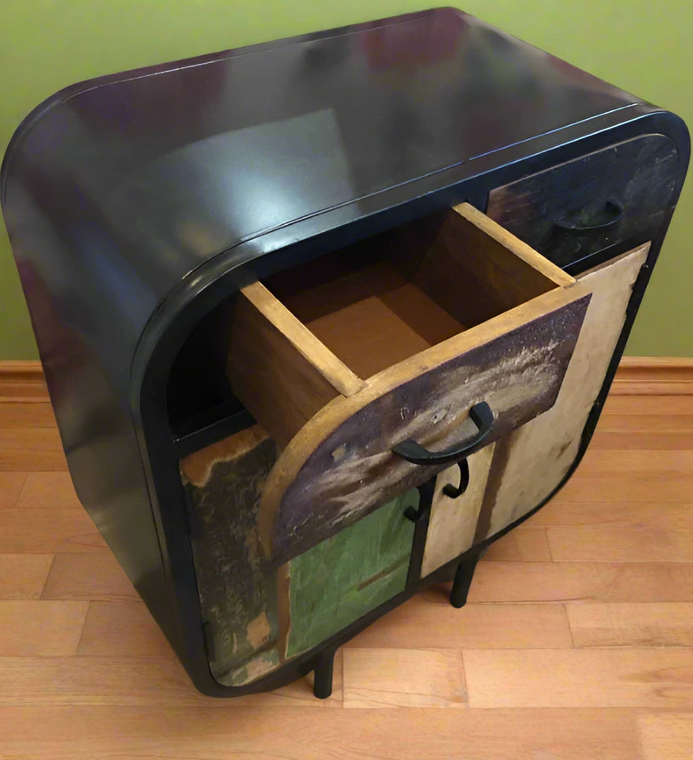 Μπουφές Βοηθητικό Ντουλάπι Vintage Τραπέζι Κονσόλα Μεταλλικό Ρετρό 1247919