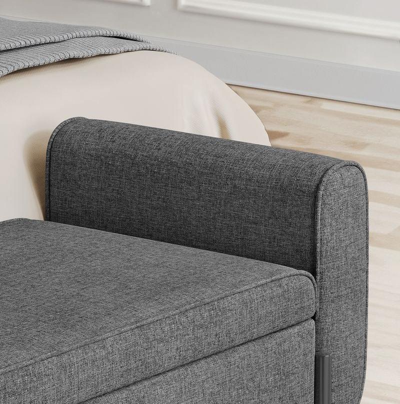 Μοντέρνος Καναπές με Αποθηκευτικό Χώρο Ταμπουρέ Παγκάκι Καθιστικού Εισόδου Κρεβατοκάμαρας LO-M072G01