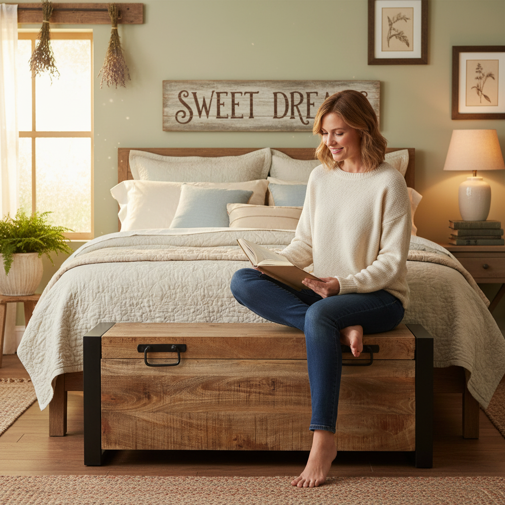 Παγκάκι Εισόδου Μπαούλο Κρεβατοκάμαρας