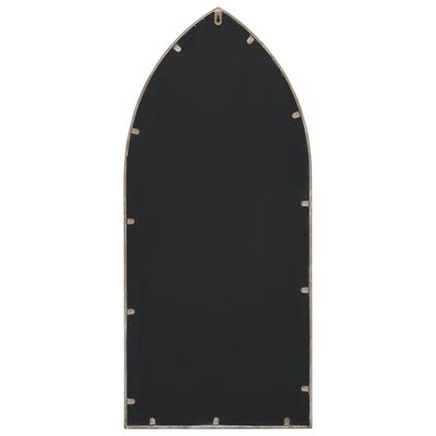 Διακοσμητικός Καθρέφτης Επιτοίχιος Μεταλλικός Εσωτερικού και Εξωτερικού Χώρου Λευκό της Άμμου 1318341