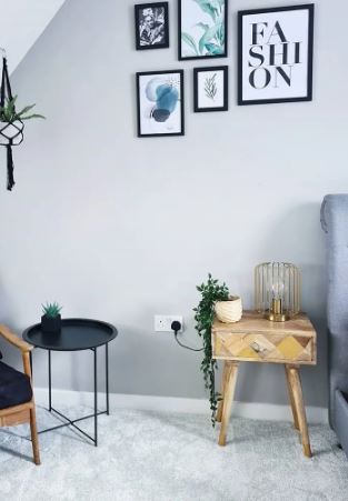 Rustic Side Table 43 x 30 x 58 cm. Solid Wood 1285857