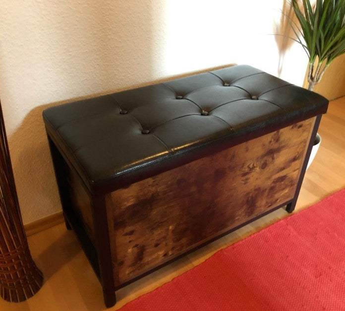 Truhen-Seitenbank, Truhe, Eingangsmöbel, Couchtisch, dekorativer Sitz, – olagiatoepiplo