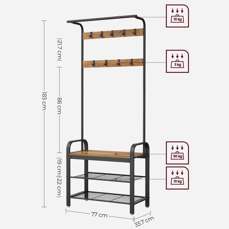 Έπιπλο Εισόδου Βάση για Παλτό
