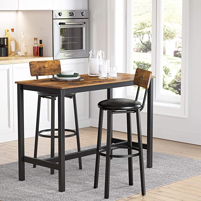 Kitchen Pass Stool set of Bar Chairs for Kitchen 75 cm seat