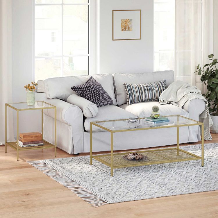 Μοντέρνο Τραπεζάκι Σαλονιού Γυάλινο