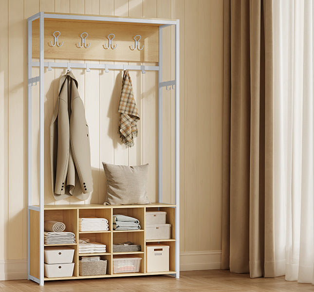 Έπιπλο Εισόδου Βάση για Παλτό Κρεμάστρα Ρούχων Καλόγερος Ντουλάπα Παπουτσοθήκη για διάδρομο HS-R432YA01