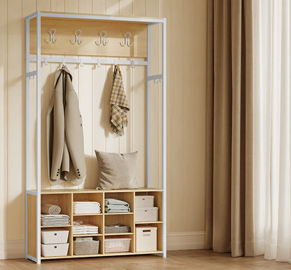 Έπιπλο Εισόδου Βάση για Παλτό Κρεμάστρα Ρούχων Καλόγερος Ντουλάπα Παπουτσοθήκη για διάδρομο HS-R432YA01