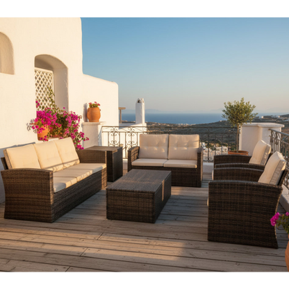 Σαλόνι Μπαλκονιού Καναπές Τριθέσιος