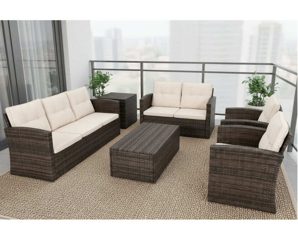 Σαλόνι Μπαλκονιού Καναπές Τριθέσιος