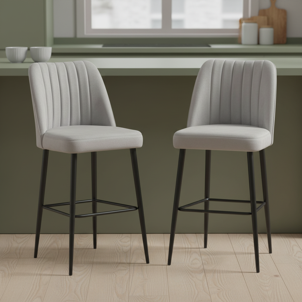 Σκαμπό για Πάσο Κουζίνας Σετ 2 τεμ Ύψος καθίσματος 65 εκ Σκαμπό Μπαρ Εργονομικό Κάθισμα Νησίδας Διάφορα Χρώματα  107BCK1144