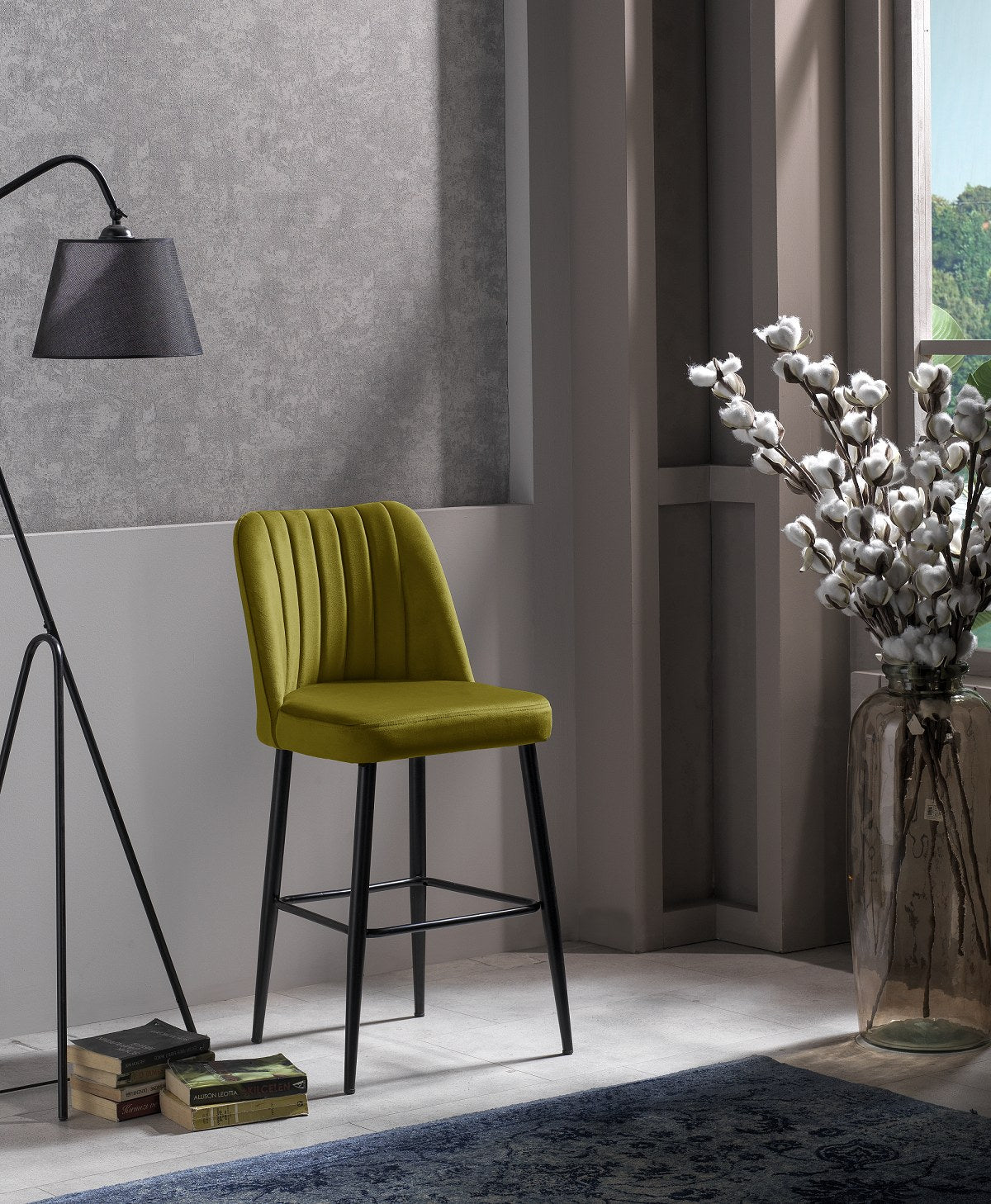 Σκαμπό για Πάσο Κουζίνας Σετ 2 τεμ Ύψος καθίσματος 65 εκ Σκαμπό Μπαρ Εργονομικό Κάθισμα Νησίδας Διάφορα Χρώματα  107BCK1144