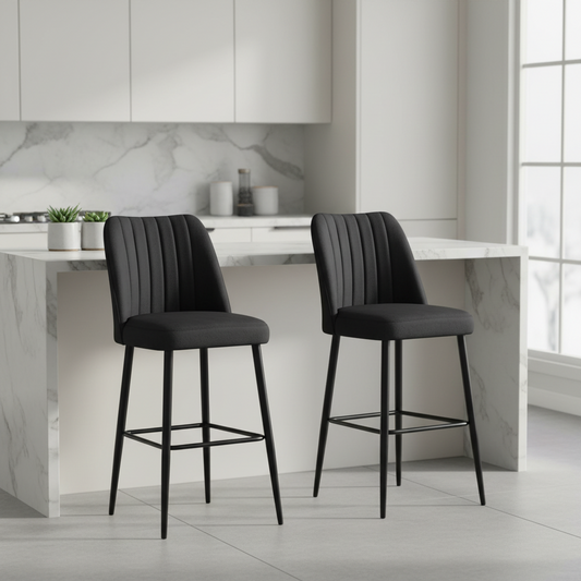 Σκαμπό για Πάσο Κουζίνας Σετ 2 τεμ Ύψος καθίσματος 65 εκ Σκαμπό Μπαρ Εργονομικό Κάθισμα Νησίδας Διάφορα Χρώματα  107BCK1144