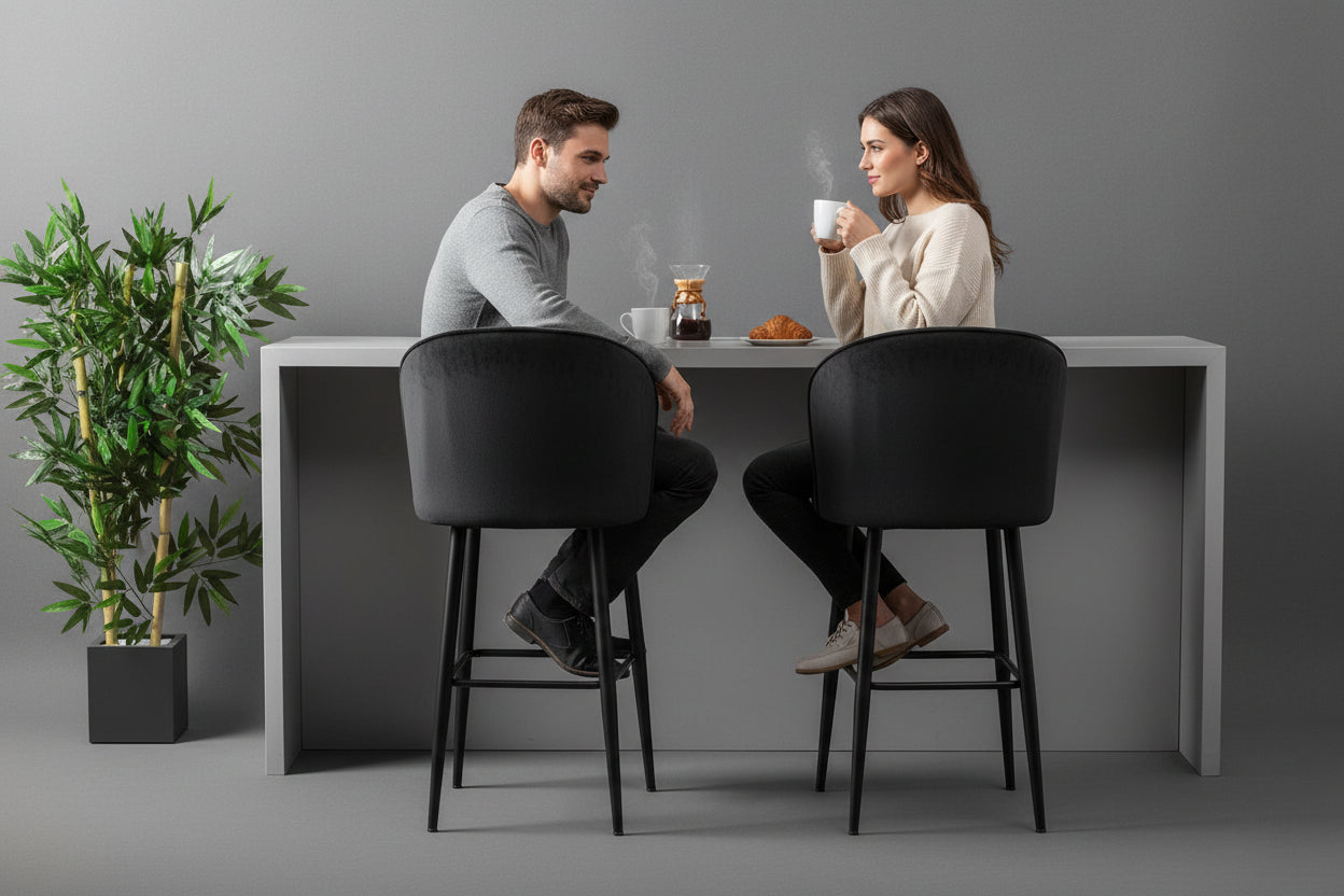 Σκαμπό για Πάσο Κουζίνας Σετ 2 τεμ Ύψος καθίσματος 65 εκ Σκαμπό Μπαρ Εργονομικό Κάθισμα Νησίδας Διάφορα Χρώματα 107BCK1160