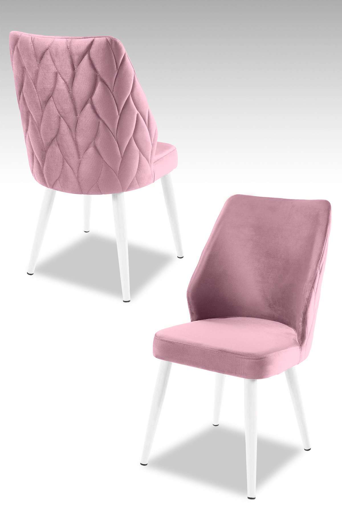 Καρέκλες Τραπεζαρίας - Σετ 2 Τεμαχίων - Lilac / Chrome | 107BCK1231