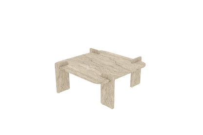 Τραπεζάκι Σαλονιού Travertine 90 x 90 x 35 εκ GR116SAM1507