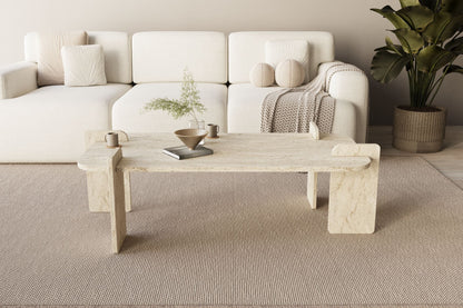 Τραπεζάκι Σαλονιού Travertine 120 x 60 x 35 εκ GR116SAM1513