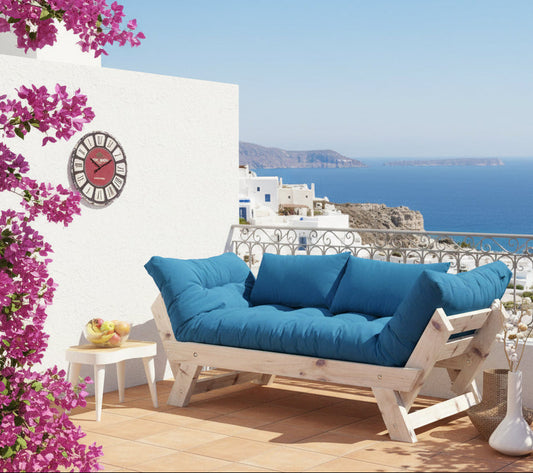 Ξύλινος Καναπές Κήπου Μπαλκονιού Διθέσιος 