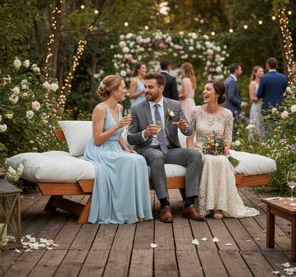 Ξύλινος Καναπές Κήπου Διθέσιος με Μαξιλάρια Αδιάβροχα Πεύκο και Λινό ύφασμα 120PLT1128