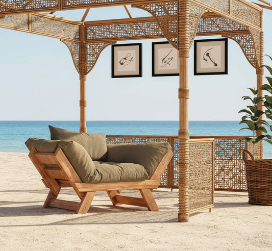 Ξύλινος Καναπές Κήπου