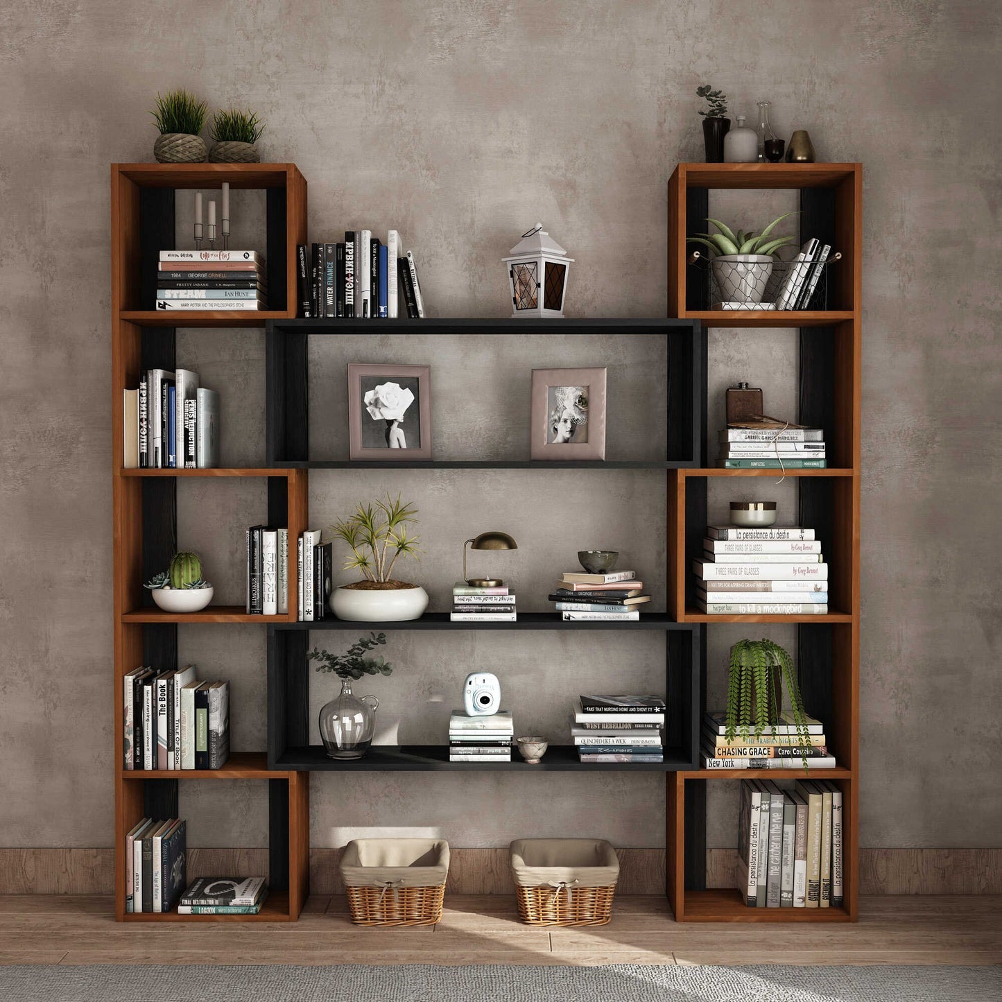 Βιβλιοθήκη 114 × 25 × 200 εκ. Teak GR120PLT1269