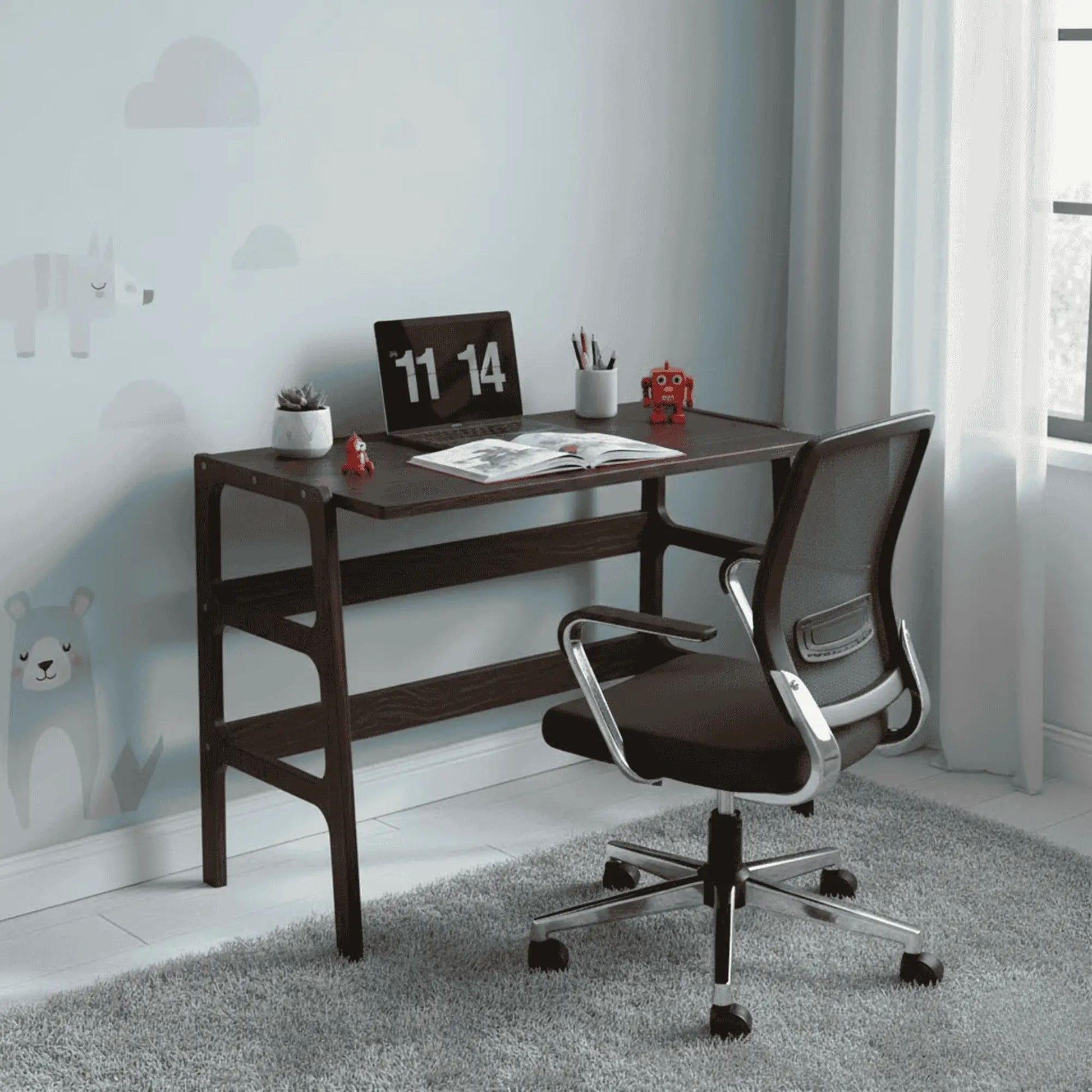 Γραφείο Υπολογιστή και Μελέτης Καρυδί 125x75x60 εκ 120PLT1509