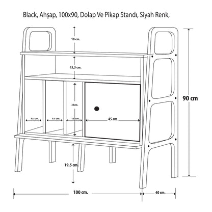 Κονσόλα Μπουφές 100x90x40 εκ Φυσικό 120PLT1602