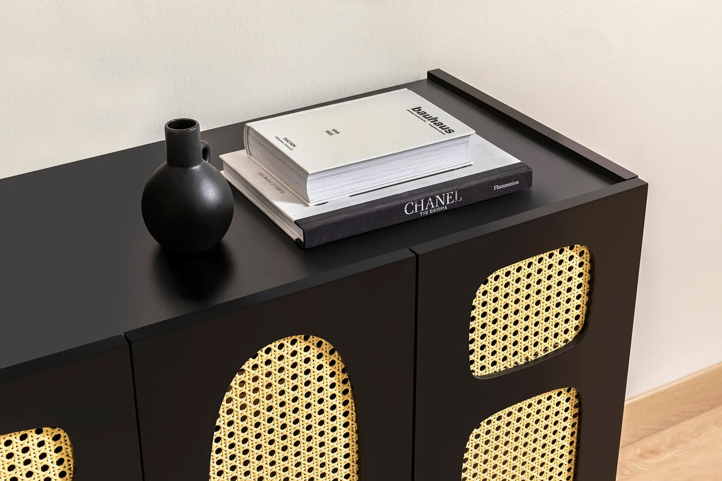 Κονσόλα Εισόδου Μπουφές Ντουλάπι Boho Μαύρο 120x40x80 εκ 141HWR1117