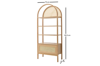 Ψηλό Boho Ράφι Βιβλιοθήκη για Σαλόνι Υπνοδωμάτιο Μπάνιο σε 2 Χρωματισμούς 141HWR1129