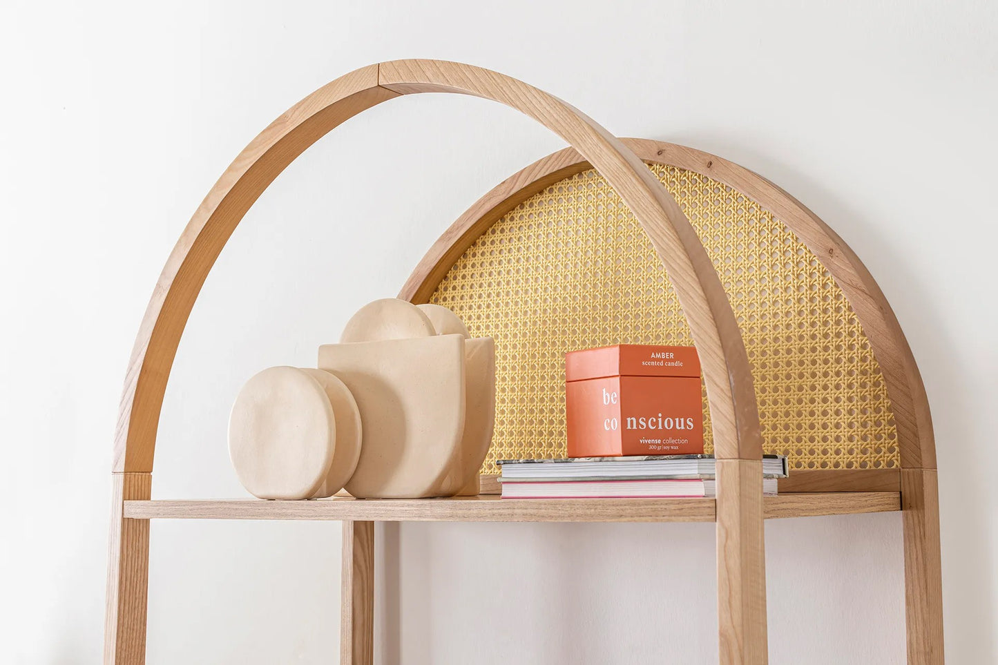 Ψηλό Boho Ράφι Βιβλιοθήκη για Σαλόνι Υπνοδωμάτιο Μπάνιο σε 2 Χρωματισμούς 141HWR1129