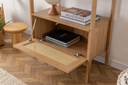 Ψηλό Boho Ράφι Βιβλιοθήκη για Σαλόνι Υπνοδωμάτιο Μπάνιο σε 2 Χρωματισμούς 141HWR1129