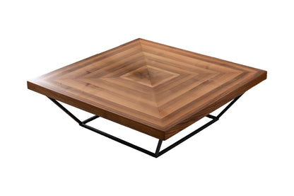 Τραπεζάκι Σαλονιού Καρυδί 100 x 100 x 32 εκ GR141HWR1131