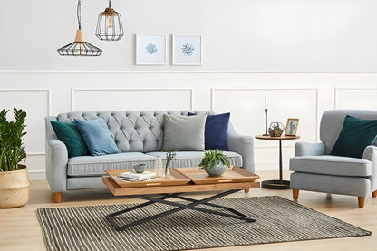 Μεγάλο Τραπεζάκι Σαλονιού Καθιστικού 120x60x42 εκ Χρώμα Καρυδιάς 141HWR1132