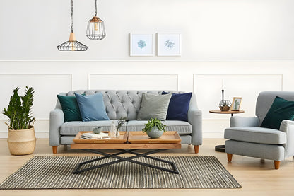 Μεγάλο Τραπεζάκι Σαλονιού Καθιστικού 120x60x42 εκ Χρώμα Καρυδιάς 141HWR1132