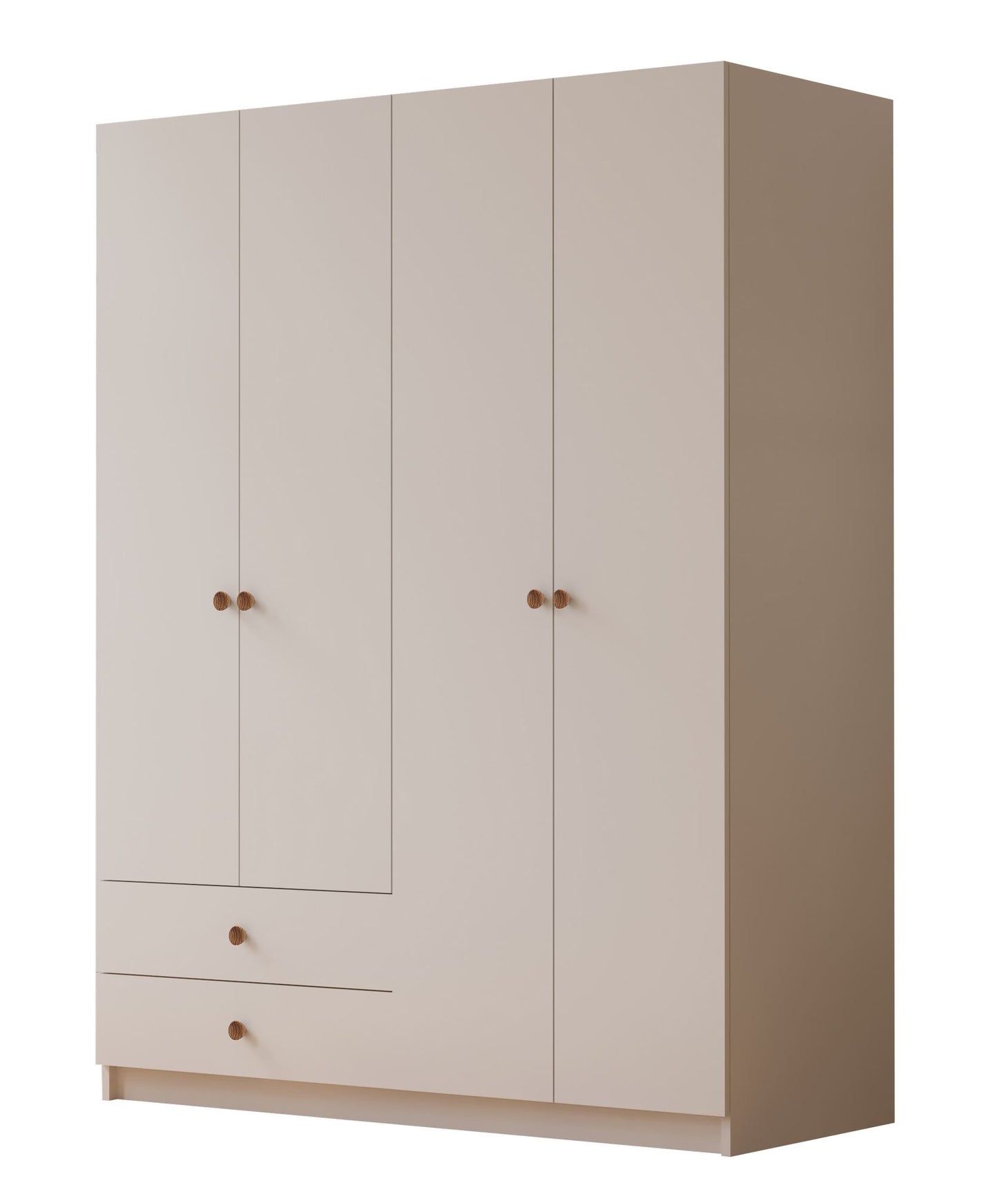 Ντουλάπα 120x180x45 εκ Ματ Λευκό 167RAB1102