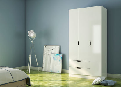 Ντουλάπα 90x180x45 εκ Ματ Λευκό 167RAB1103