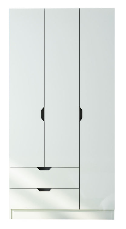 Ντουλάπα 90x180x45 εκ Ματ Λευκό 167RAB1103