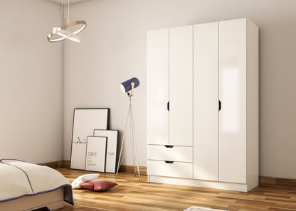 Ντουλάπα 120x180x45 εκ Ματ Λευκό 167RAB1104