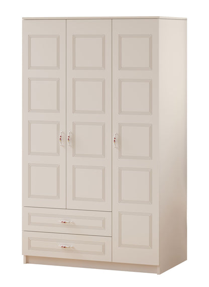 Ντουλάπα 105x180x52 εκ Ματ Λευκό 167RAB1106