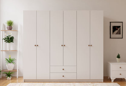 Ντουλάπα 180x180x45 εκ Ματ Λευκό 167RAB1114