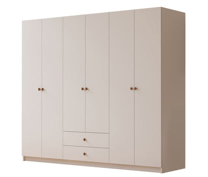 Ντουλάπα 180x180x45 εκ Ματ Λευκό 167RAB1114