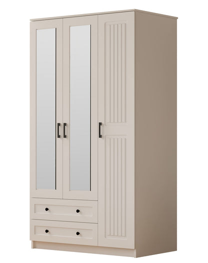 Ντουλάπα 105x184x52 εκ Ματ Λευκό 167RAB1115