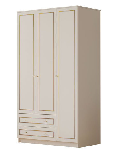 Ντουλάπα 105x180x52 εκ Ματ Λευκό 167RAB1116